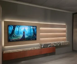 Mobile soggiorno modello Outlet living binova roma di Binova a PREZZI OUTLET