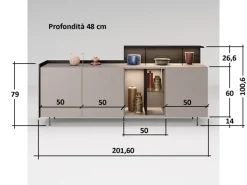 Mobile soggiorno modello Libra di Astor mobili a PREZZI OUTLET