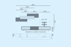 Mobile soggiorno modello L5c18 di Sangiacomo a PREZZI OUTLET