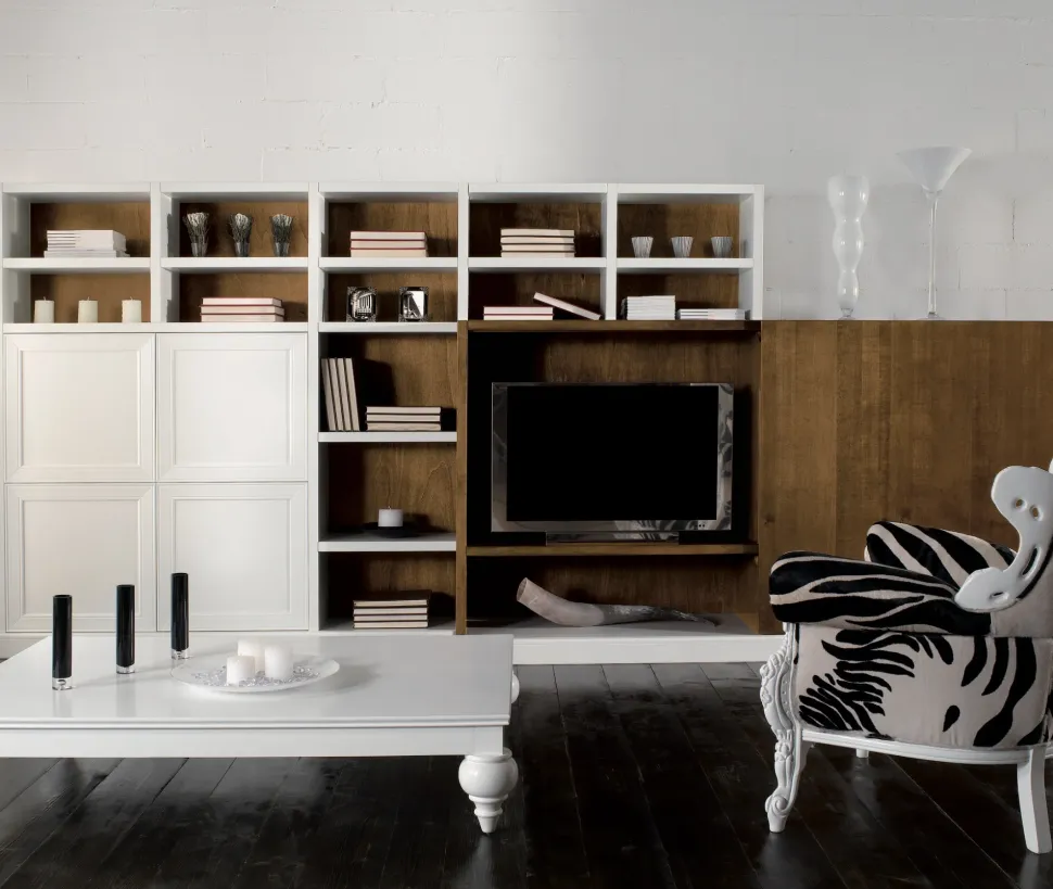 Mobile soggiorno modello Parete domino di Parlani scontato -60%