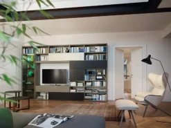 Mobile soggiorno modello M5c62 di Sangiacomo a PREZZI OUTLET