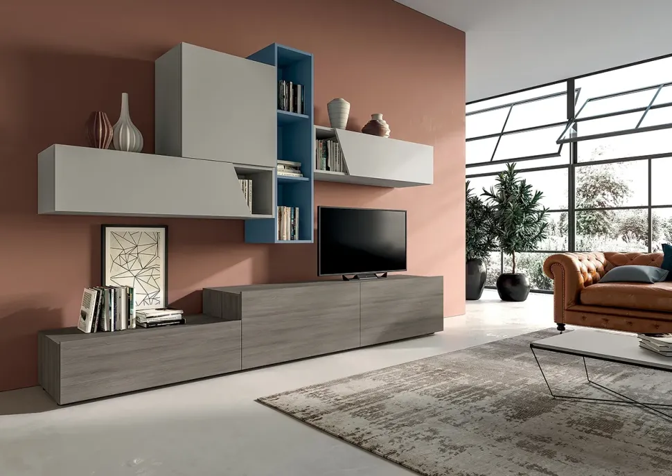 Mobile soggiorno modello Lisbona di Santalucia a PREZZI OUTLET