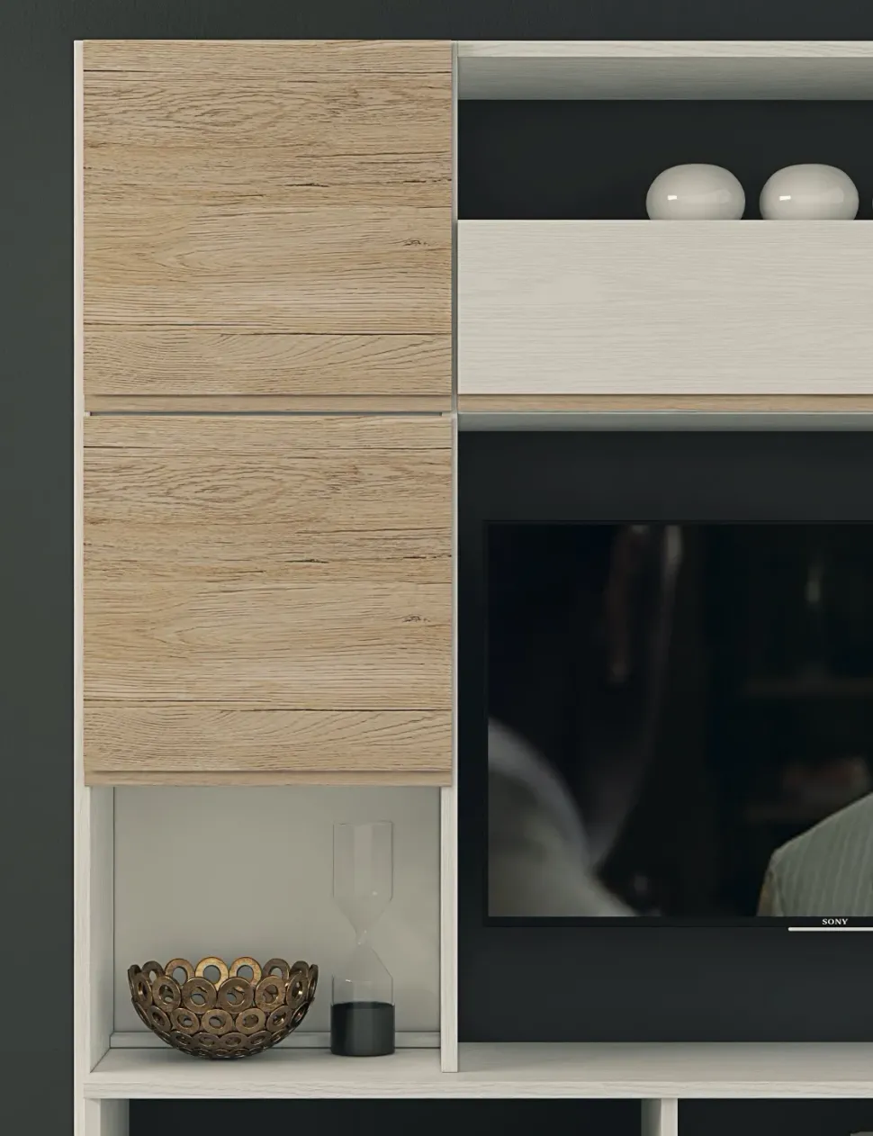 Mobile soggiorno modello Lions linea oak 1 di Collezione esclusiva a PREZZI OUTLET