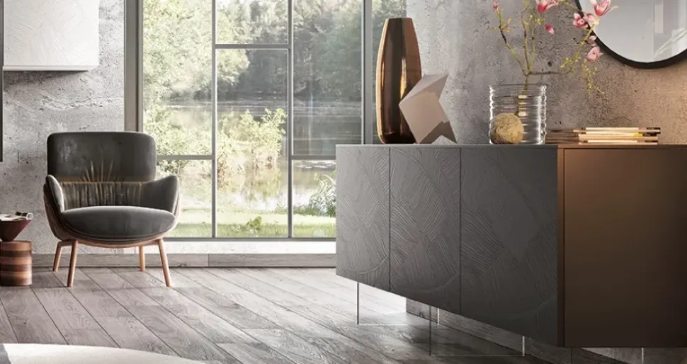 Mobile soggiorno modello Design di Duebitalia in Offerta Outlet