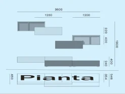 Mobile soggiorno modello Lampo di Sangiacomo scontato -25%