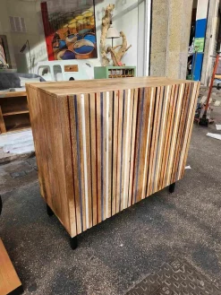 Mobile soggiorno modello Madia credenza line 2a di Outlet etnico a prezzo scontato