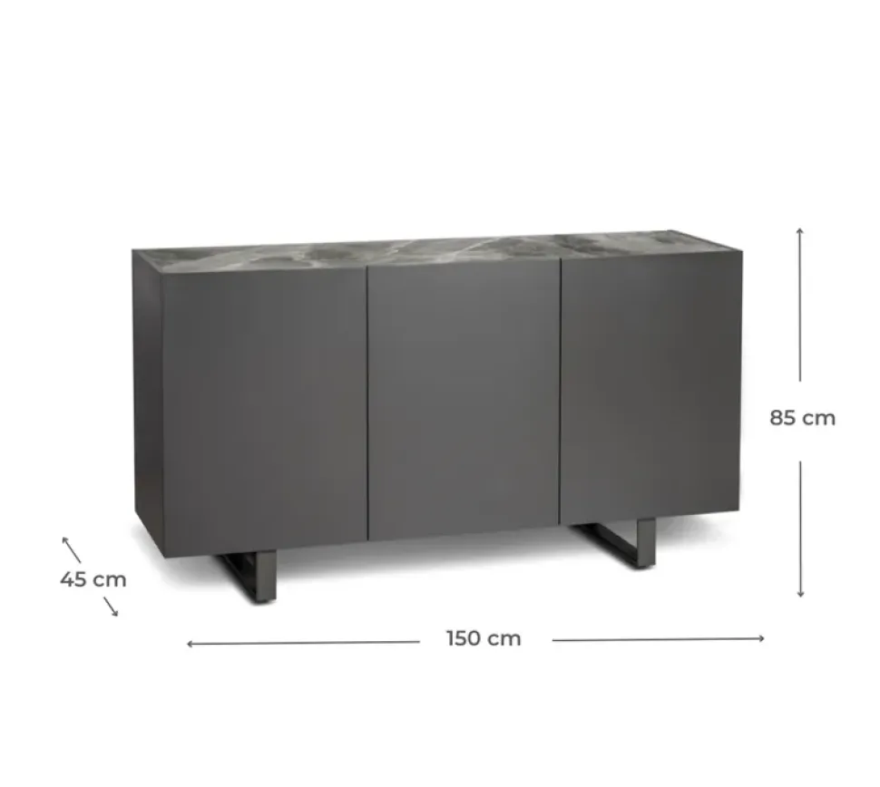 Mobile soggiorno modello Pegaso di Stones a prezzo Outlet