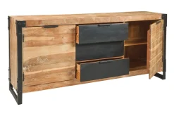 Mobile soggiorno modello Madia  industriale iron 2 ante 3 cassetti di Outlet etnico a PREZZI OUTLET