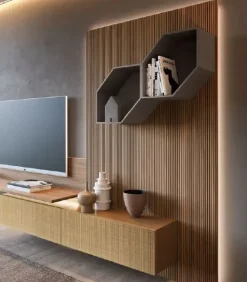 Mobile soggiorno modello Composizione horizon 1006 di Mobilgam scontato -30%