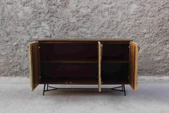 Mobile soggiorno modello Credenza rennes natural 3a di Outlet etnico a PREZZI OUTLET