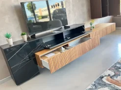 Mobile soggiorno modello Parete tv di Mobilgam scontato -40%