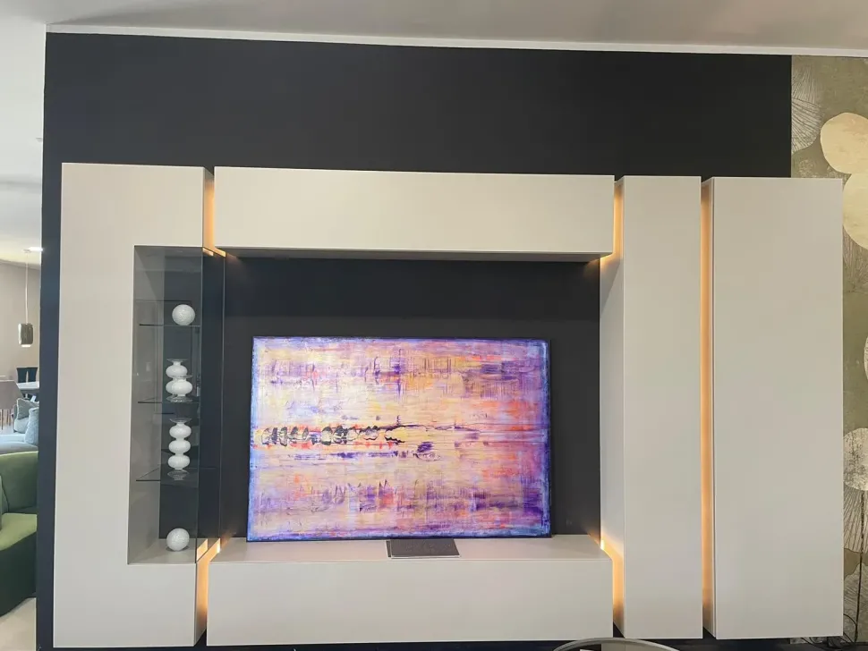 Mobile soggiorno modello Soggiorno con kit luce led 555 di Voltan scontato -25%