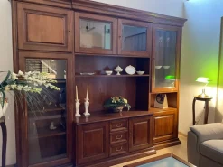 Mobile soggiorno modello Parete attrezzata classica edera di Artigianale scontato -53%