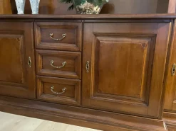 Mobile soggiorno modello Parete attrezzata classica edera di Artigianale scontato -53%