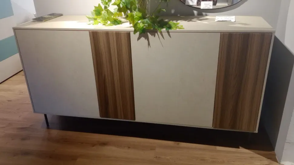 Mobile soggiorno modello Madia cannettata di Imab a prezzo Outlet