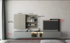 Mobile soggiorno modello Full 360 di Astor mobili a PREZZI OUTLET