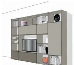 Mobile soggiorno modello Mdsl 312 di Md work a PREZZI OUTLET