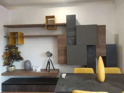 Mobile soggiorno modello Parete sfalzata di Imab scontato -50%