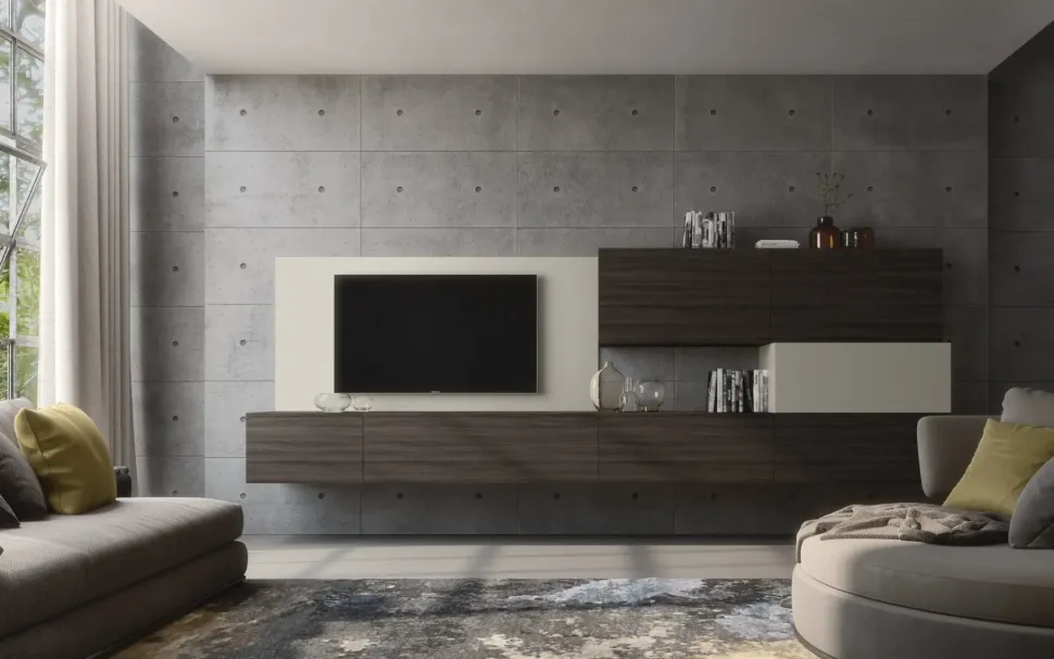 Mobile soggiorno modello Ingrid10 di S75 scontato -30%