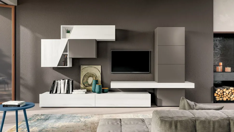 Mobile soggiorno modello Ptg304 di Santalucia a PREZZI OUTLET