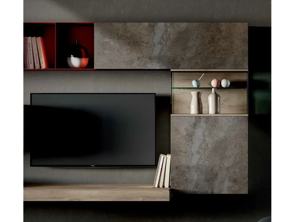 Mobile soggiorno modello Qsm 640 di Imab a PREZZI OUTLET