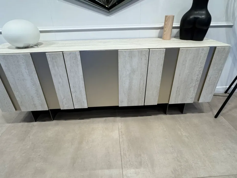 Mobile soggiorno modello Amsterdam keramik di Cattelan italia in Offerta Outlet