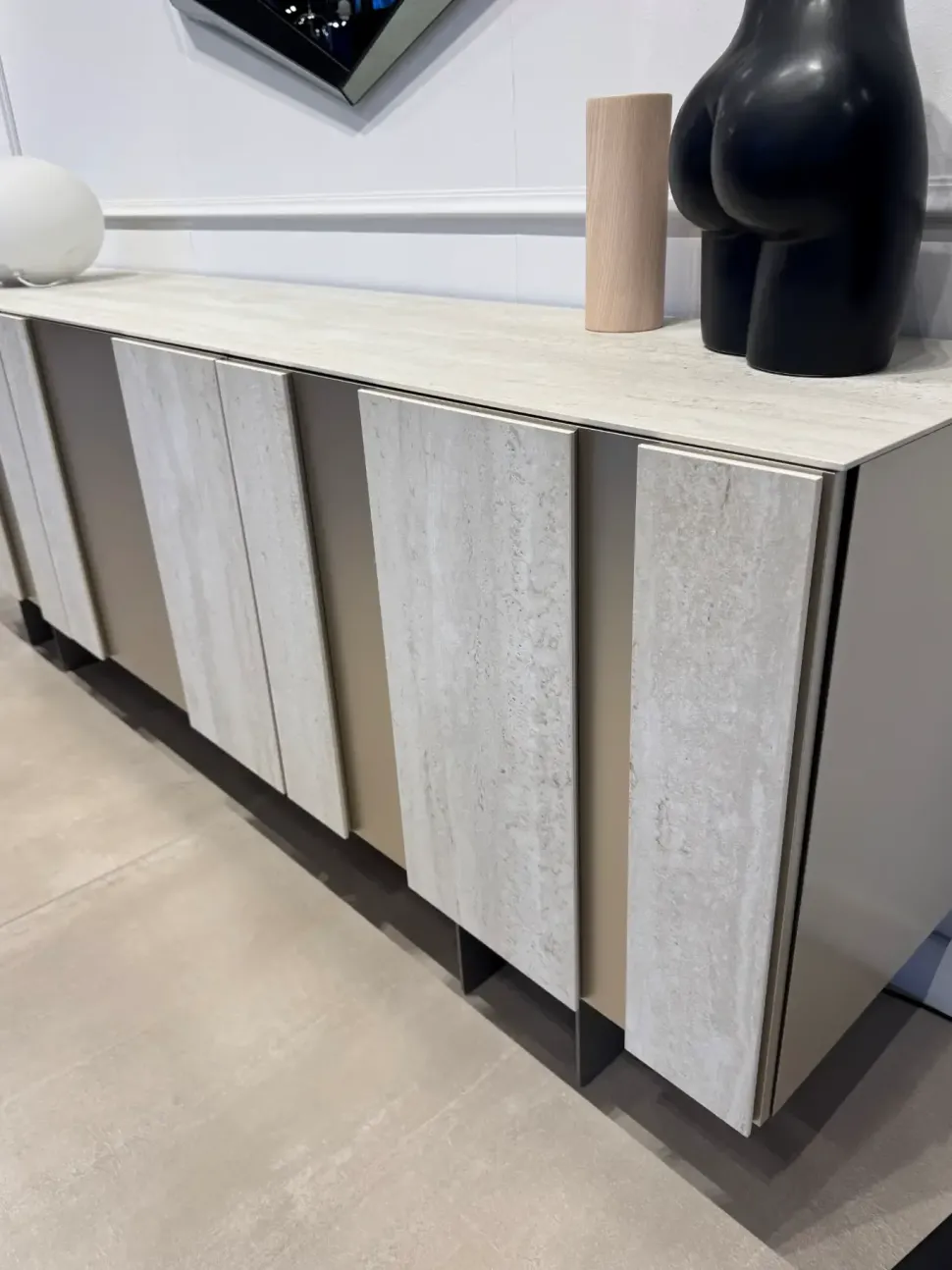 Mobile soggiorno modello Amsterdam keramik di Cattelan italia in Offerta Outlet