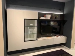 Mobile soggiorno modello Soggiorno vetrina brunito di Novamobili a PREZZI OUTLET