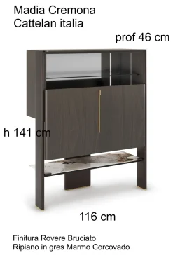 Mobile soggiorno modello Cremona di Cattelan italia in Offerta Outlet