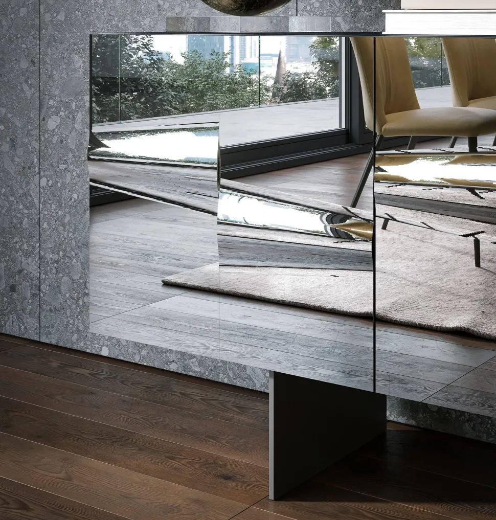 Mobile soggiorno modello Saffira di Tonin casa a prezzo Outlet