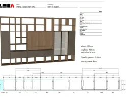 Mobile soggiorno modello Selecta di Lema scontato -50%