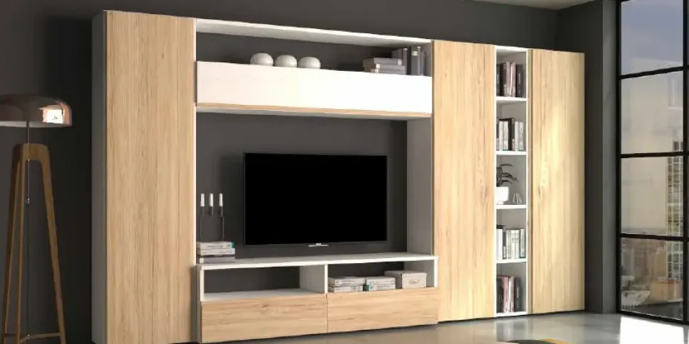 Mobile soggiorno modello Parete 128 di Collezione esclusiva scontato -42%