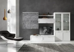 Mobile soggiorno modello Mobile-living mod.jazz con ante-telaio in promo-sconto del 40% di Gierre mobili a PREZZI OUTLET