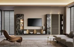 Mobile soggiorno modello Composizione horizon 1001 di Mobilgam a PREZZI OUTLET