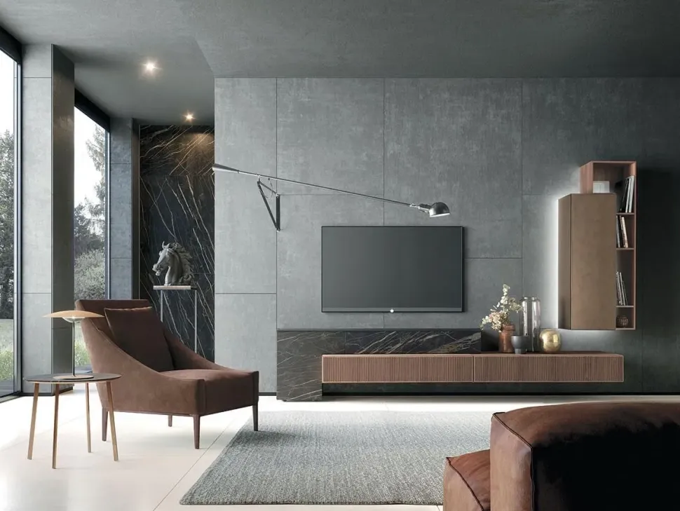 Mobile soggiorno modello Horizon di Mobilgam scontato -18%