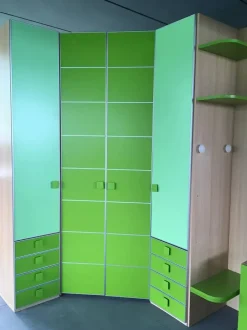 OFFERTA cameretta con MATERASSO MEMORY E RETE OMAGGIO mod GREEN di CUCINESTORE