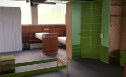 OFFERTA cameretta con MATERASSO MEMORY E RETE OMAGGIO mod GREEN di CUCINESTORE