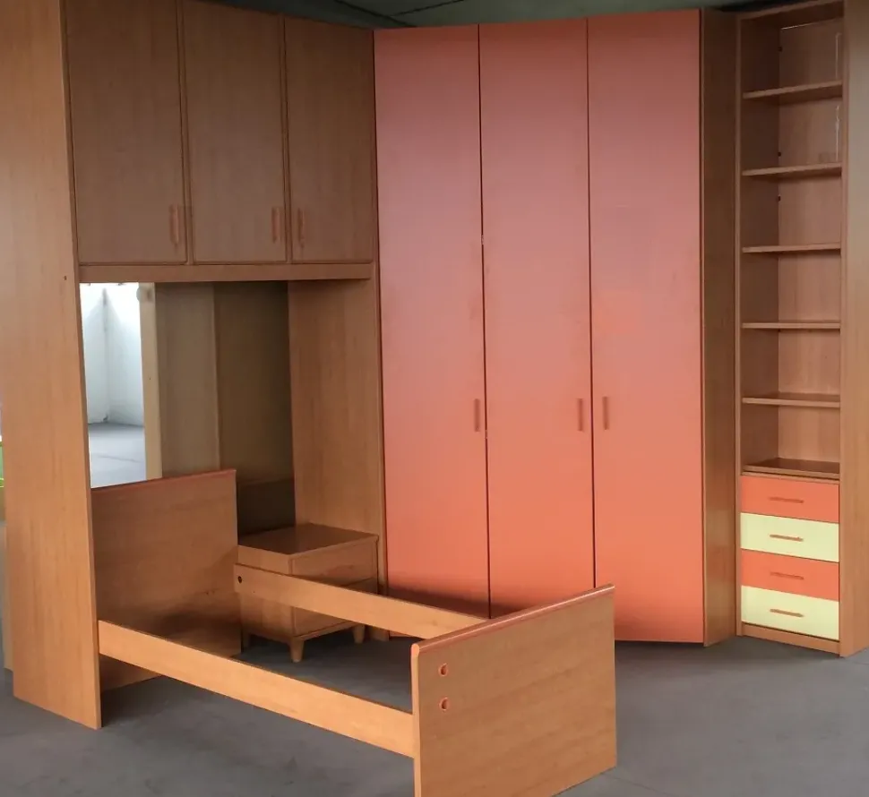 OFFERTA cameretta per bambini CON RETE E MATERASSO MEMORY MOD. ROUGE di CUCINE STORE