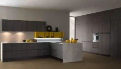 OFFERTA Cucina ad angolo con bancone LINEA di CUCINE STORE (340X215cm)
