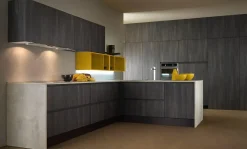OFFERTA Cucina ad angolo con bancone LINEA di CUCINE STORE (340X215cm)
