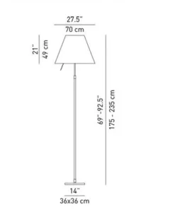 Offerta Outlet: Lampada da terra Luceplan Grande Costanza D13GT. Acquista ora!