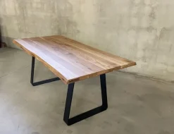 Offerta Outlet: Tavolo rettangolare in legno Industrial. Esclusiva Collezione!