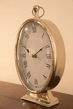 Oggettistica Artigianale Orologio da tavolo in acciaio lucido  in OFFERTA OUTLET