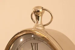 Oggettistica Artigianale Orologio da tavolo in acciaio lucido  in OFFERTA OUTLET