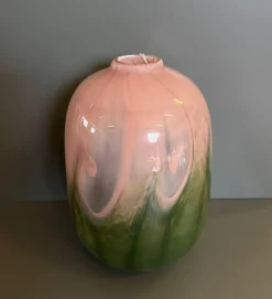 Oggettistica Artigianale Vaso sfumato in vetro grande in OFFERTA OUTLET!