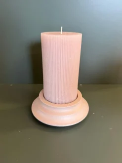 Oggettistica Candela dorica con piatto bassa di Artigianale a PREZZI OUTLET