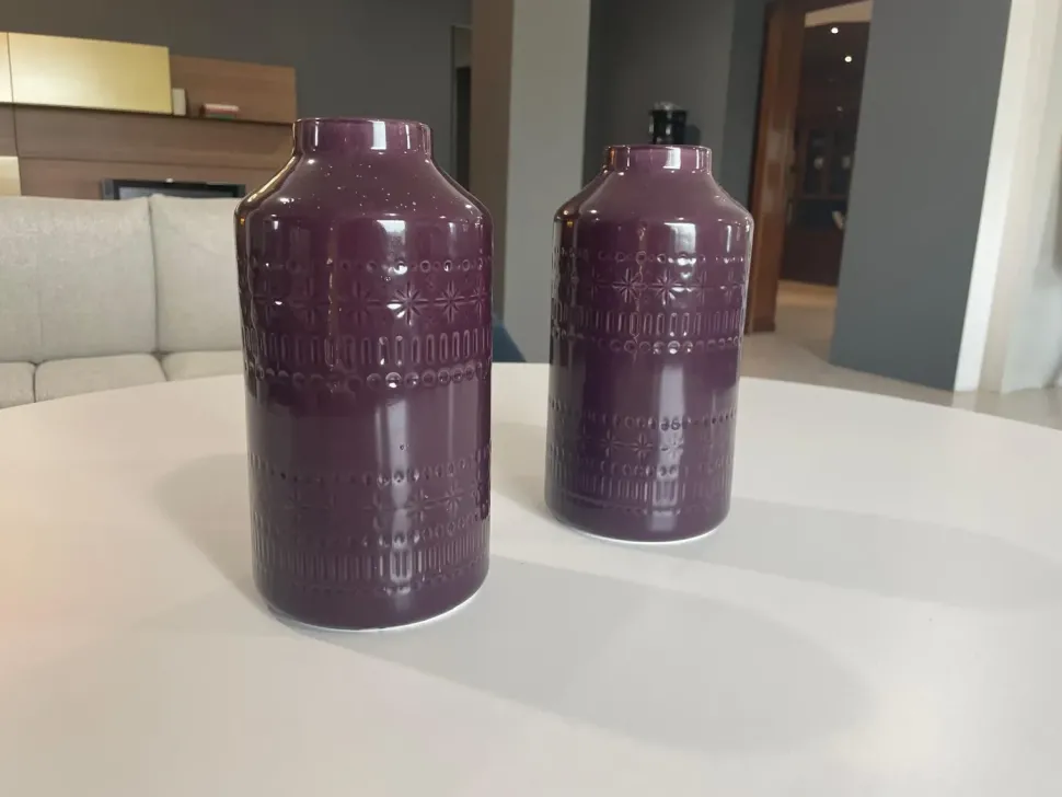 Oggettistica Coppia vasi in ceramica Abitare interior con uno SCONTO IMPERDIBILE