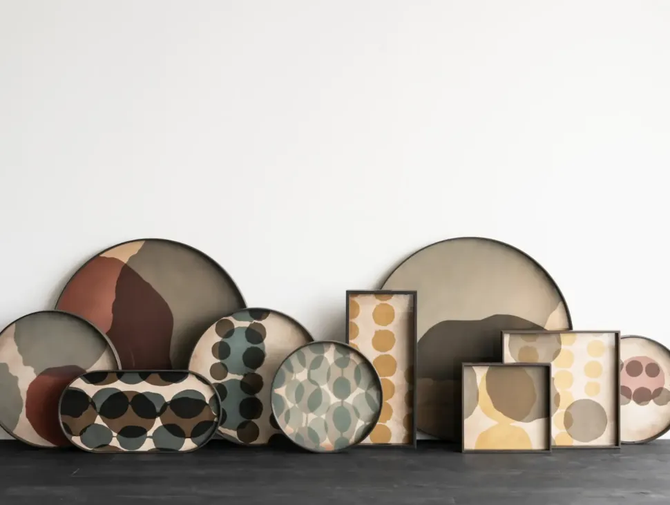 Oggettistica design Vassoio in vetro e legno ethnicraft di Artigianale scontata del 26%