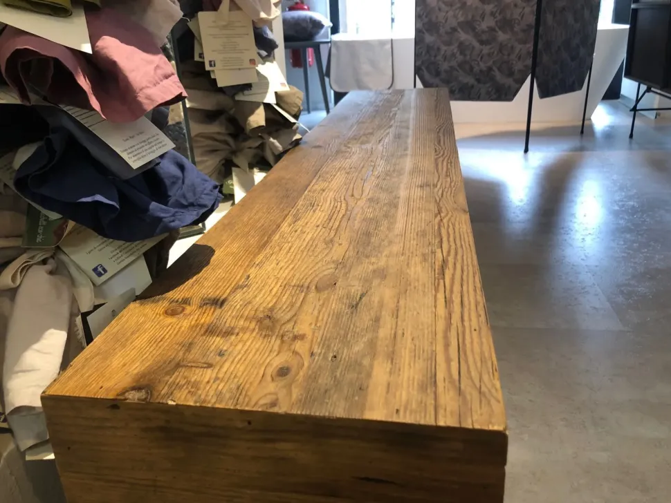 Oggettistica Panca in legno Dialma brown a prezzo scontato