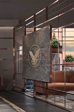 Oggettistica Separe in inox piu quadro in resina e specchio Md work a prezzo scontato